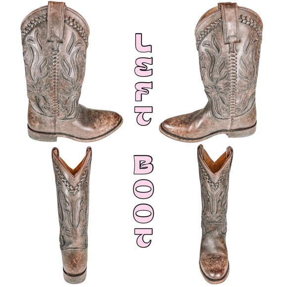 ✿FINAL💰DROP✿ Frye Dark Brown Wyatt Overlay Boots - Picture 9 of 16